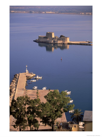 Bourtzi, Peloponnesos, Greece by Walter Bibikow Pricing Limited Edition Print image