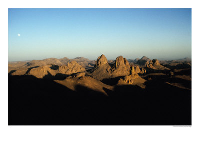 Hoggar Mountains At Sunrise, Assekrem, Algeria by Peter Ptschelinzew Pricing Limited Edition Print image