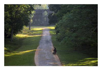 Angkor Wat, Temple Road, Cambodia by Walter Bibikow Pricing Limited Edition Print image