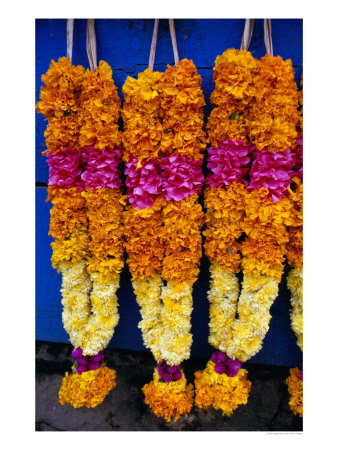 Floral Garland, Tamil Nadu, India by Greg Elms Pricing Limited Edition Print image