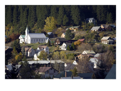 Site Of Tv Show Northern Exposure, Roslyn, Wa by Walter Bibikow Pricing Limited Edition Print image