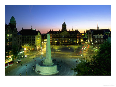 Koninklijk Palace, Dam Square, Amsterdam, Holland by Walter Bibikow Pricing Limited Edition Print image