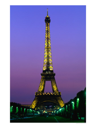 Eiffel Tower At Night Paris, France by John Hay Pricing Limited Edition Print image
