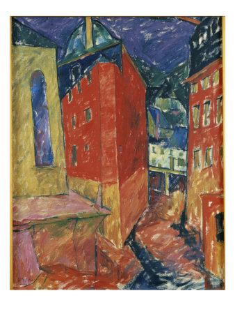 Rote Hauser In Einer Stadt by Walter Ophey Pricing Limited Edition Print image