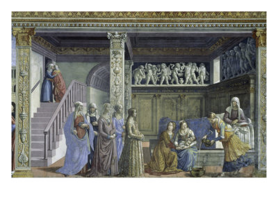 The Birth Of The Virgin by Domenico Ghirlandaio Pricing Limited Edition Print image