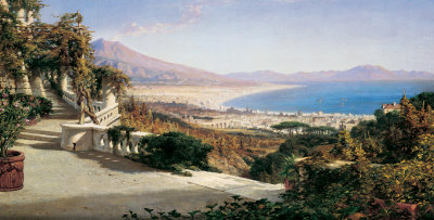 View Of The Bay Of Naples by William Wyld Pricing Limited Edition Print image