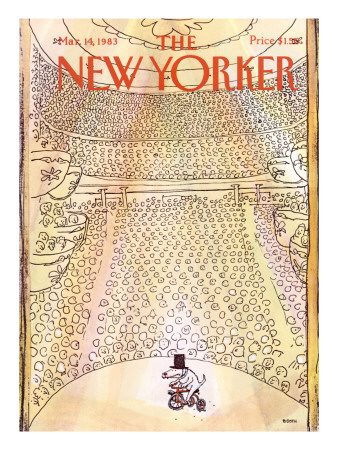 The New Yorker Cover - March 14, 1983 by George Booth Pricing Limited Edition Print image