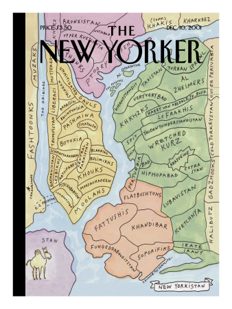 The New Yorker Cover, New Yorkistan - December 10, 2001 by Maira Kalman & Rick Meyerowitz Pricing Limited Edition Print image