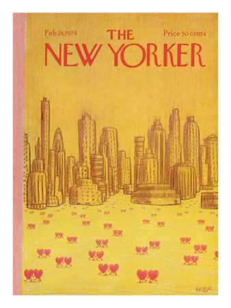 The New Yorker Cover - February 18, 1974 by Robert Weber Pricing Limited Edition Print image