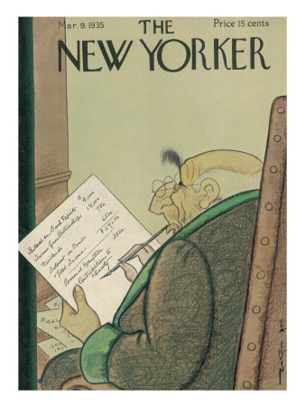 The New Yorker Cover - March 9, 1935 by Rea Irvin Pricing Limited Edition Print image