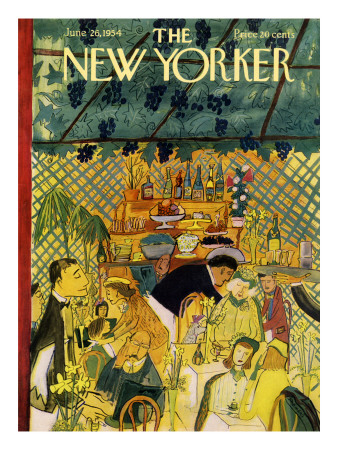 The New Yorker Cover - June 26, 1954 by Ludwig Bemelmans Pricing Limited Edition Print image
