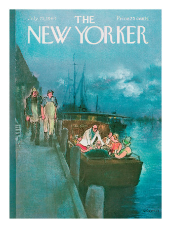 The New Yorker Cover - July 25, 1964 by Charles Saxon Pricing Limited Edition Print image