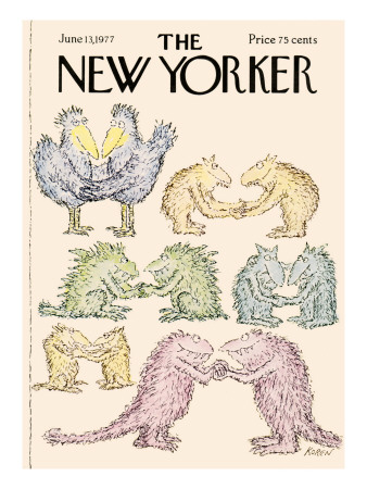 The New Yorker Cover - June 13, 1977 by Edward Koren Pricing Limited Edition Print image