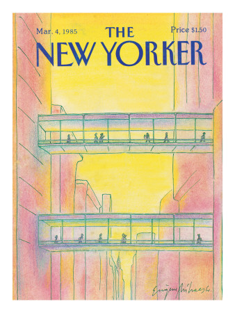 The New Yorker Cover - March 4, 1985 by Eugène Mihaesco Pricing Limited Edition Print image