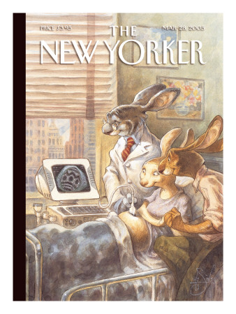 The New Yorker Cover - March 28, 2005 by Peter De Seve Pricing Limited Edition Print image