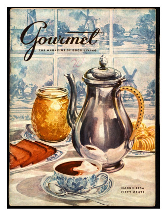 Gourmet Cover - March 1956 by Hilary Knight Pricing Limited Edition Print image