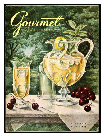 Gourmet Cover - June 1956 by Hilary Knight Pricing Limited Edition Print image