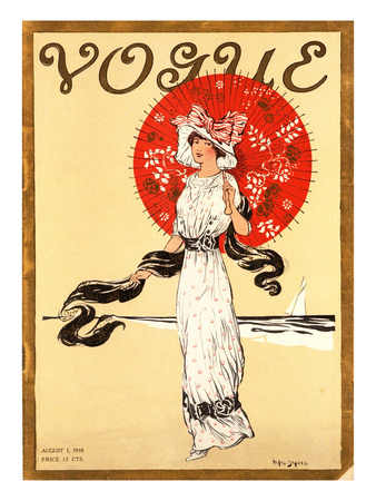Vogue Cover - August 1910 by Helen Dryden Pricing Limited Edition Print image