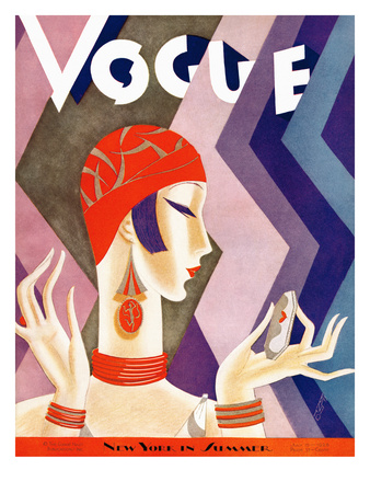 Vogue Cover - July 1926 by Eduardo Garcia Benito Pricing Limited Edition Print image