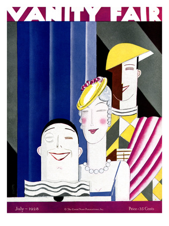 Vanity Fair Cover - July 1928 by Eduardo Garcia Benito Pricing Limited Edition Print image