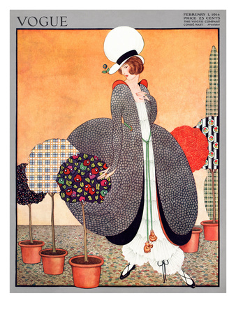 Vogue Cover - February 1914 by George Wolfe Plank Pricing Limited Edition Print image