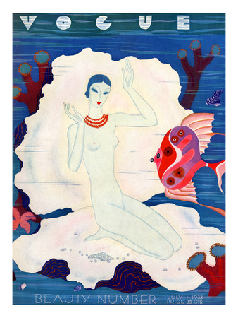 Vogue Cover - July 1933 by Eduardo Garcia Benito Pricing Limited Edition Print image