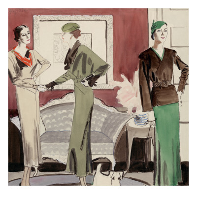 Vogue - March 1932 by R.S. Grafstrom Pricing Limited Edition Print image
