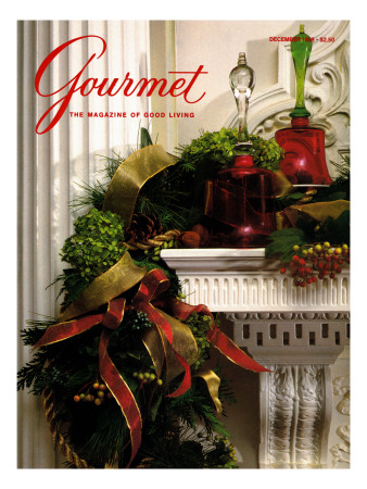Gourmet Cover - December 1989 by Romulo Yanes Pricing Limited Edition Print image