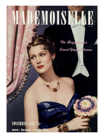 Mademoiselle Cover - November 1938 by Paul D'ome Pricing Limited Edition Print image