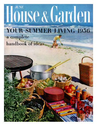 House & Garden Cover - June 1956 by Tom Leonard Pricing Limited Edition Print image
