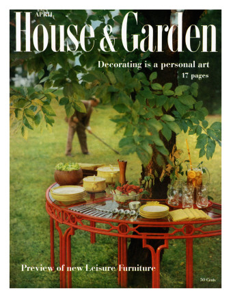 House & Garden Cover - April 1957 by Horst P. Horst Pricing Limited Edition Print image