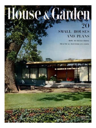 House & Garden Cover - August 1951 by Ernest Braun Pricing Limited Edition Print image