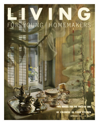 Living For Young Homemakers Cover - September 1953 by Luis Lemus Pricing Limited Edition Print image