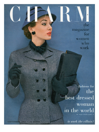 Charm Cover - September 1952 by Carmen Schiavone Pricing Limited Edition Print image