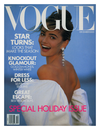 Vogue Cover - December 1989 by Patrick Demarchelier Pricing Limited Edition Print image