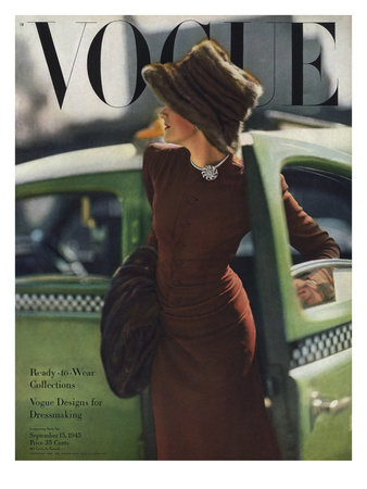 Vogue Cover - September 1945 by Constantin Joffé Pricing Limited Edition Print image
