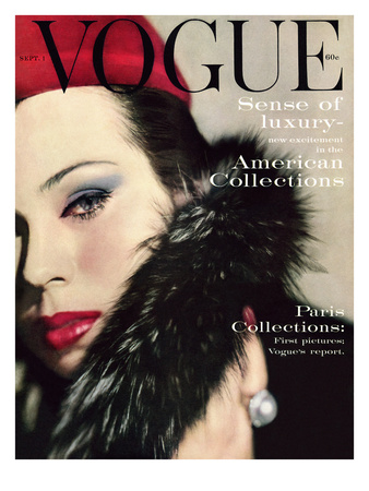 Vogue Cover - September 1959 by Karen Radkai Pricing Limited Edition Print image