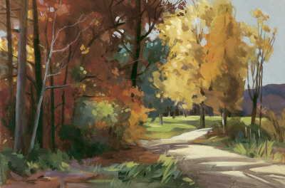 A Path Through Autumn Ii by Marianne Dunn Pricing Limited Edition Print image