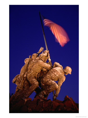 Iwo Jima Memorial, Arlington National Cemetery, Arlington, Usa by Dennis Johnson Pricing Limited Edition Print image