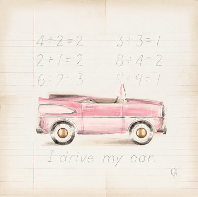 Pink Car by Lauren Hamilton Pricing Limited Edition Print image
