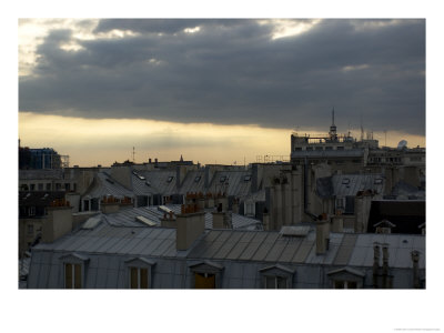 Summer Thunderstorm Rolls Over The Rooftops Of Paris by Cotton Coulson Pricing Limited Edition Print image