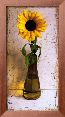 Sunflower In A Amber Vase by Tania Darashkevich Pricing Limited Edition Print image