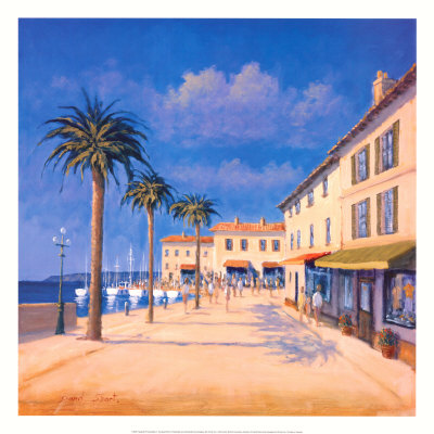Seaside Promenade Ii by David Short Pricing Limited Edition Print image
