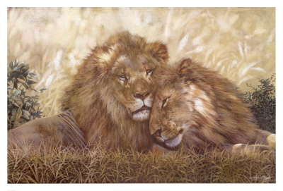 Brothers Of The Serengeti by W. Michael Frye Pricing Limited Edition Print image