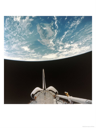 View Of Earth From Space Shuttle by David Bases Pricing Limited Edition Print image