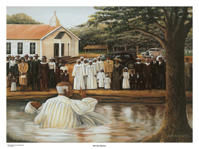 Old Time Baptism by David Gunter Pricing Limited Edition Print image