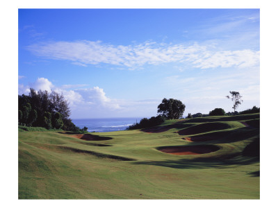 Princeville Golf Club The Prince Course, Hole 7 by Stephen Szurlej Pricing Limited Edition Print image