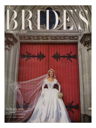 Brides Cover - August, 1951 by Karen Radkai Pricing Limited Edition Print image