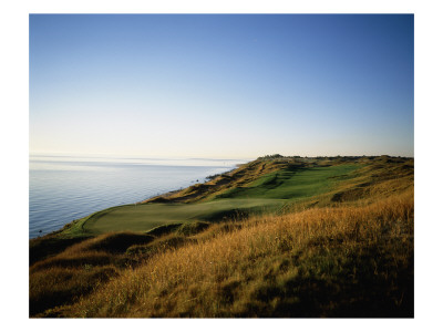 Whistling Straits Golf Club, Hole 13, Coastline by Stephen Szurlej Pricing Limited Edition Print image