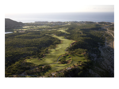 Cabo Real Golf Course, Aerial, Holes 3 And 4 by Stephen Szurlej Pricing Limited Edition Print image